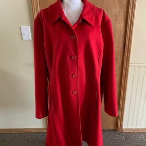 Lovely winter dress coat. Vibrant color!